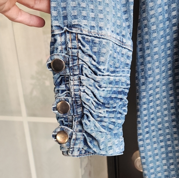 VERY RARE VINTAGE 70’s WESTERN JEAN DRESS - Picture 10 of 16